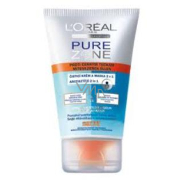 Loreal Pure Zone cleansing cream and mask 2 in 1 black dots against 100 ml
