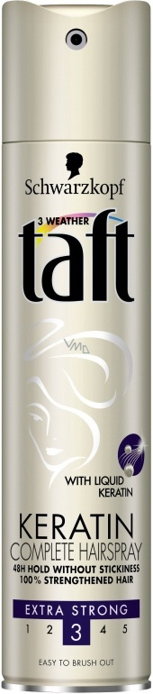 Výsledek obrázku pro taft hair spray keratin