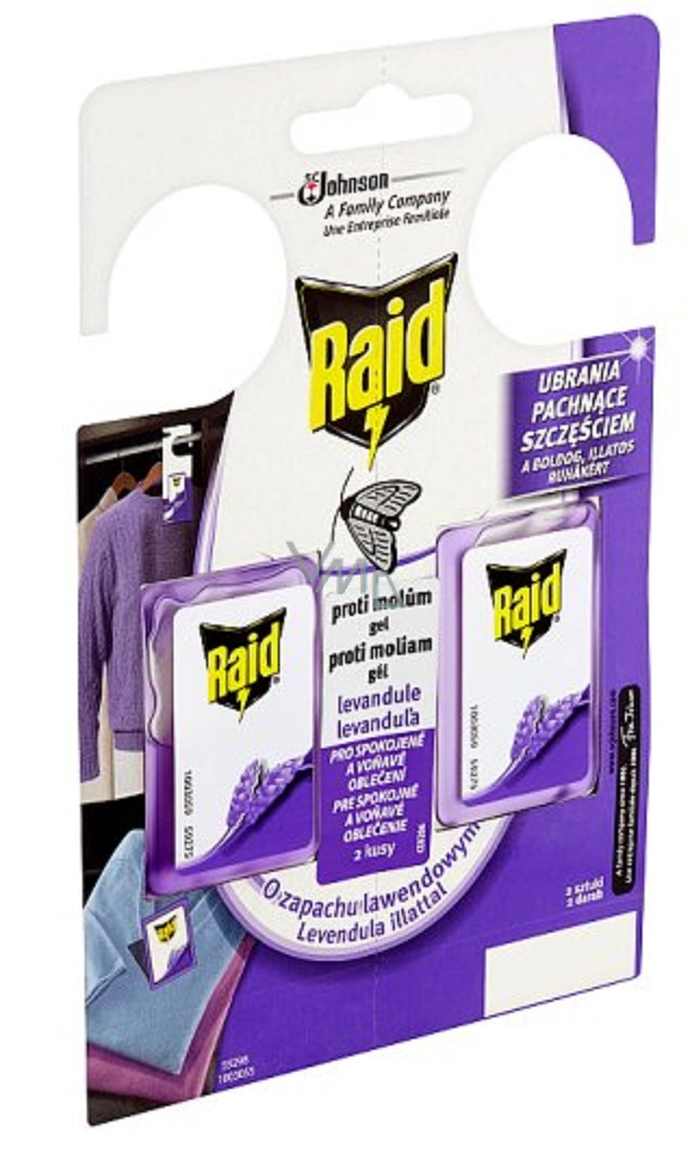 Raid Against moths with lavender scent 2 x 3 g - VMD parfumerie - drogerie