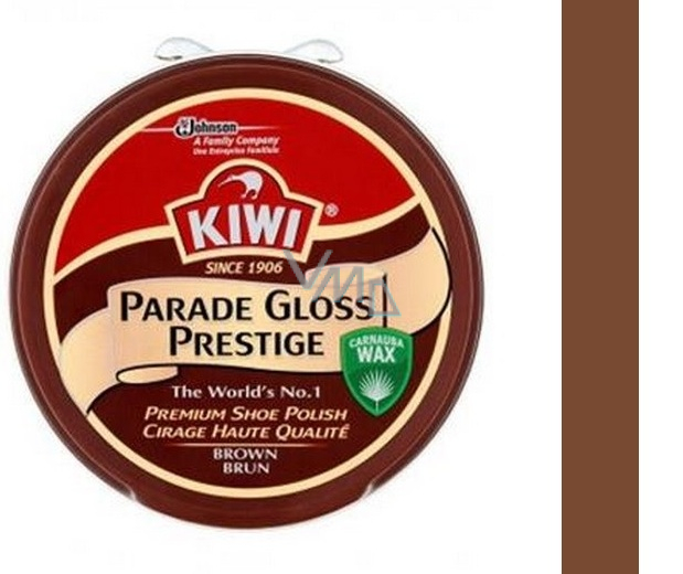Kiwi Parade Gloss Prestige Shoe Cream Brown 50 ml VMD parfumerie drogerie