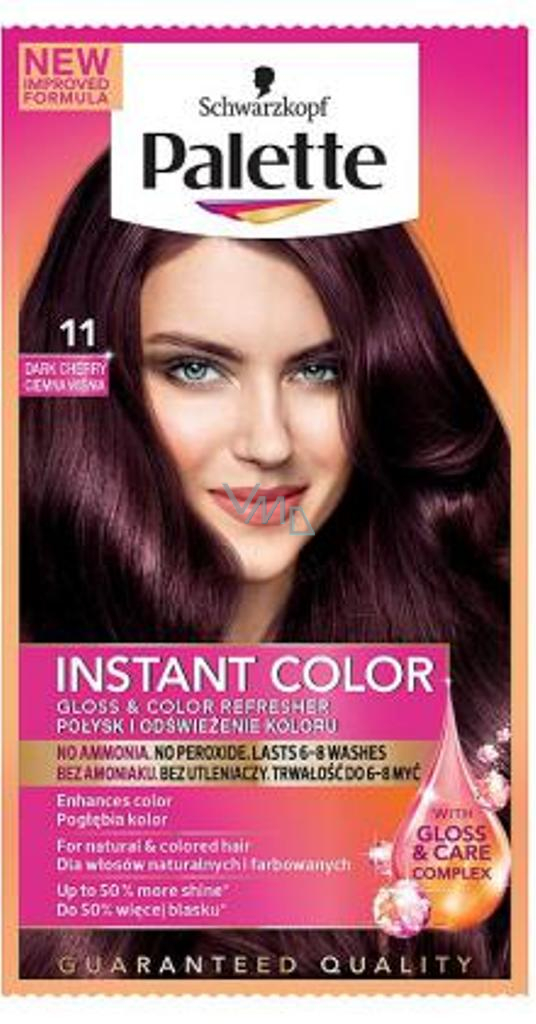 Schwarzkopf Palette Instant Color gradually washable hair color 11 Dark  cherry 25 ml - VMD parfumerie - drogerie