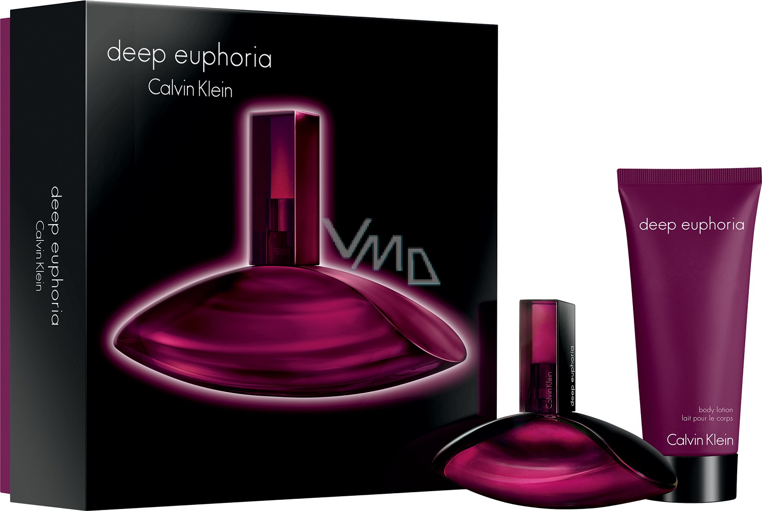 Calvin Klein Deep Euphoria perfumed water for women 50 ml + body lotion 100  ml, gift set - VMD parfumerie - drogerie