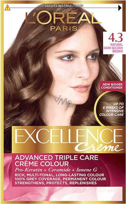 Loreal Paris Excellence Creme hair color  Brown gold - VMD parfumerie -  drogerie