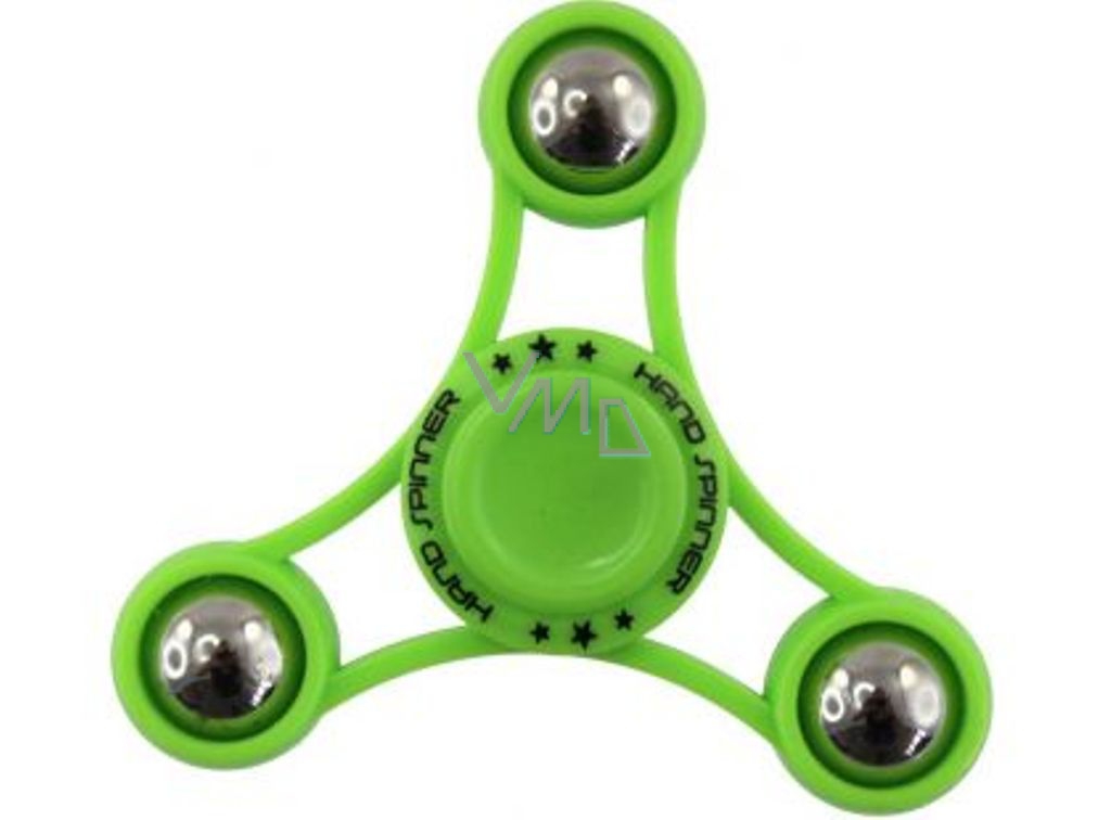 Fidget Spinner with balls anti-stress gadget green 6.5 x 6.5 cm - VMD parfumerie - drogerie
