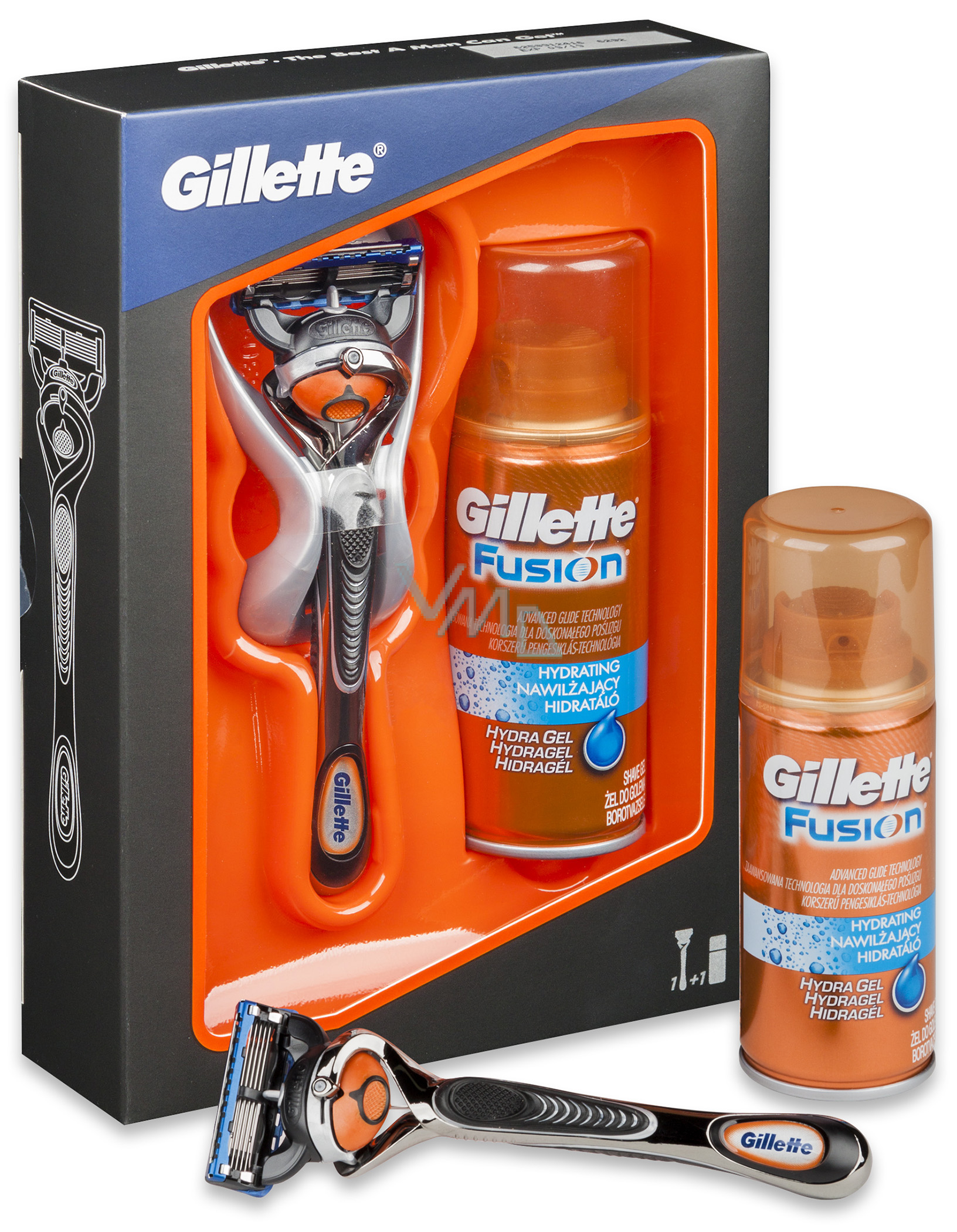 Gillette Fusion ProGlide Flexball shaving stand + Shaving Gel ml, cosmetic set, for men - VMD parfumerie - drogerie