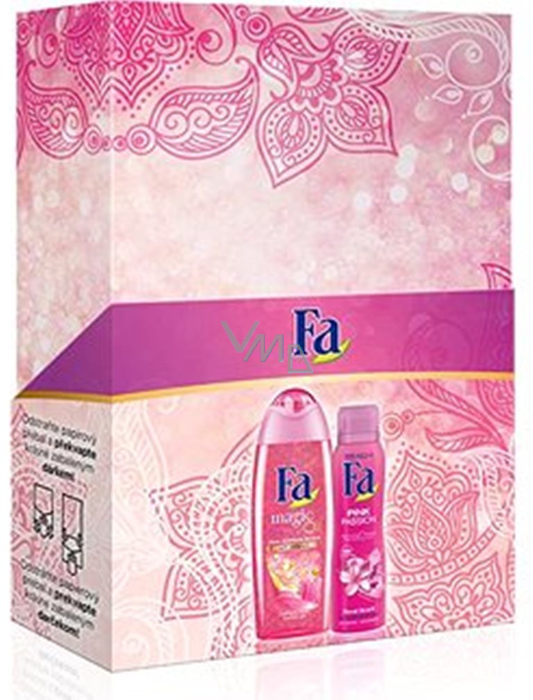 baden omringen media Fa Magic Oil Pink Jasmine shower gel 250 ml + Pink Passion deodorant spray  150 ml, cosmetic set for women - VMD parfumerie - drogerie