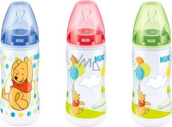 NUK First Choice Disney Winnie The Pooh Bottle with Silicone Teat 0-6m 300ml