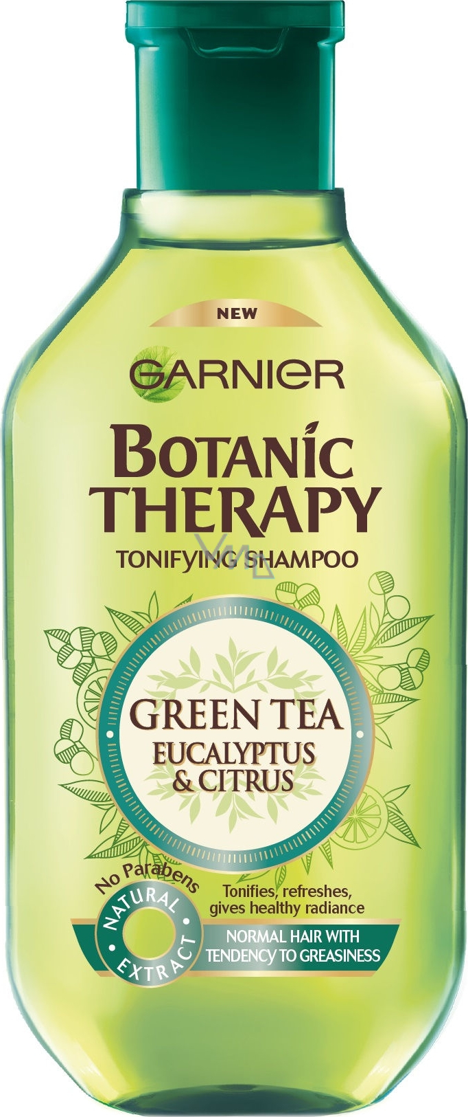 Botanic Therapy Green Tea, Eucalytus & Citrus shampoo for fast lubricating hair 250 ml - VMD parfumerie drogerie