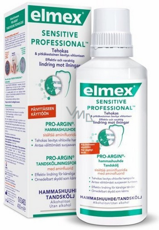 Elmex Sensitive Professional Pro-Argin mouthwash with amine fluoride, alcohol-free ml - VMD parfumerie - drogerie