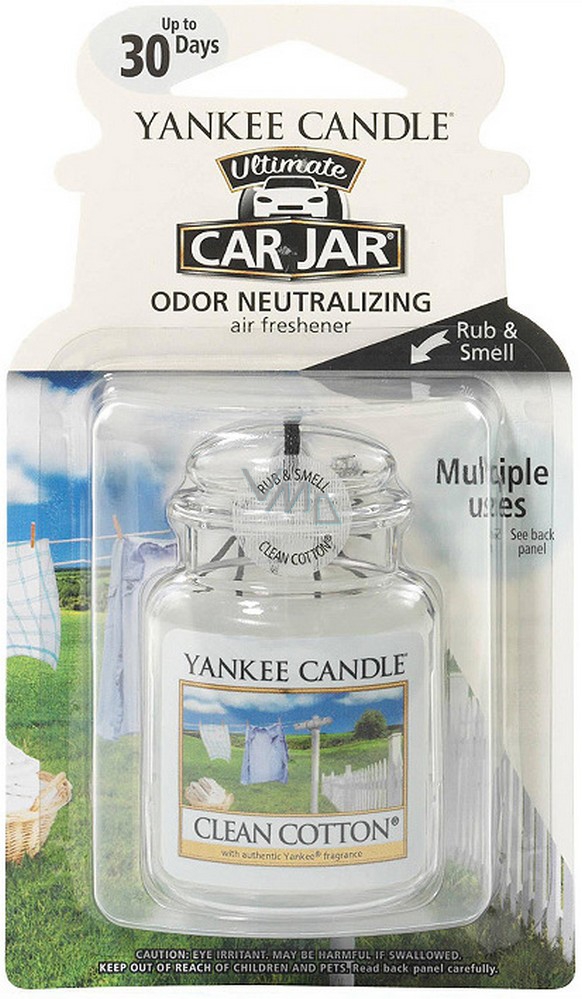 Yankee Candle Clean Cotton - Pure cotton gel scented car tag 30 g - VMD  parfumerie - drogerie