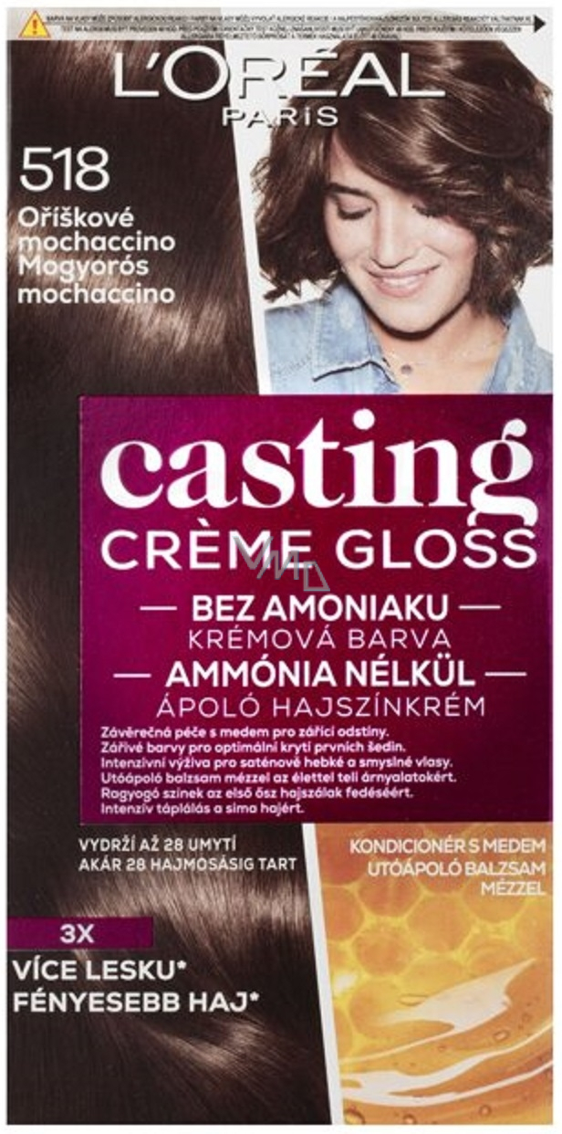 Loreal Paris Casting Creme Gloss Hair Color 518 Hazelnut Mochaccino - VMD  parfumerie - drogerie