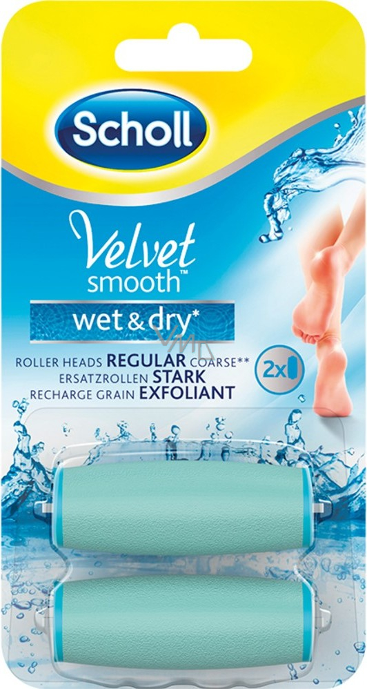Elegantie Herrie Ik wil niet Scholl Velvet Smooth Wet & Dry spare head for rechargeable wireless  electric foot file 2 pieces - VMD parfumerie - drogerie