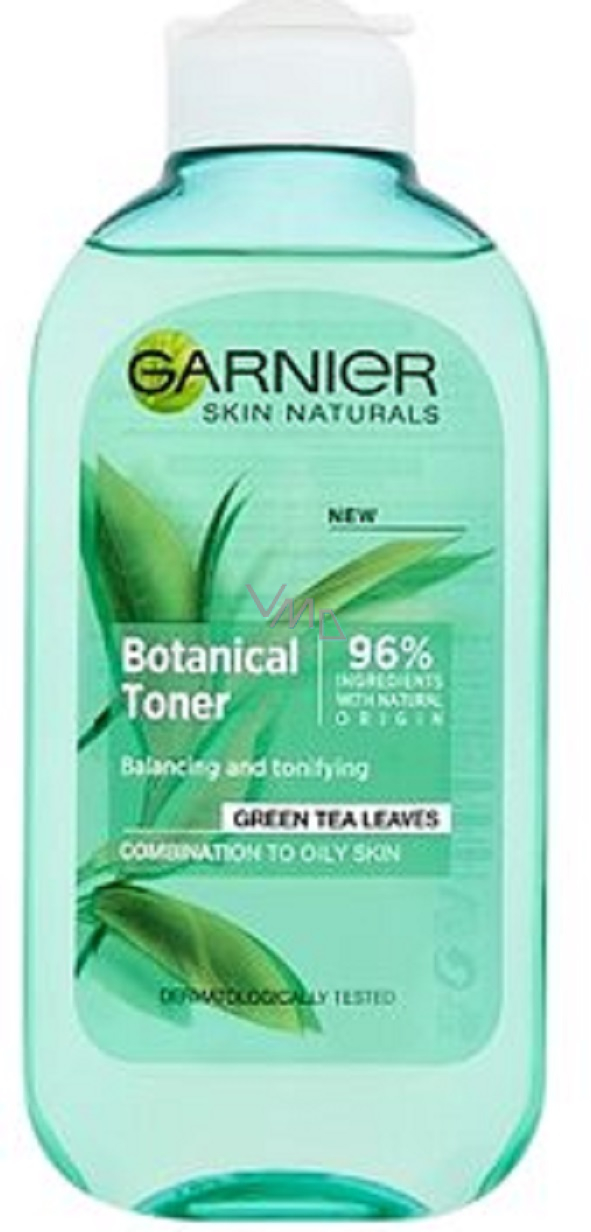 Garnier Skin Naturals Botanical Toner Green Tea Leaves 200 ml lotion for  combination to oily skin - VMD parfumerie - drogerie