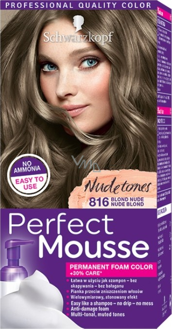 Reis Interactie Vorming Schwarzkopf Perfect Mousse Permanent Foam Color hair color 816 Nude Blond -  VMD parfumerie - drogerie