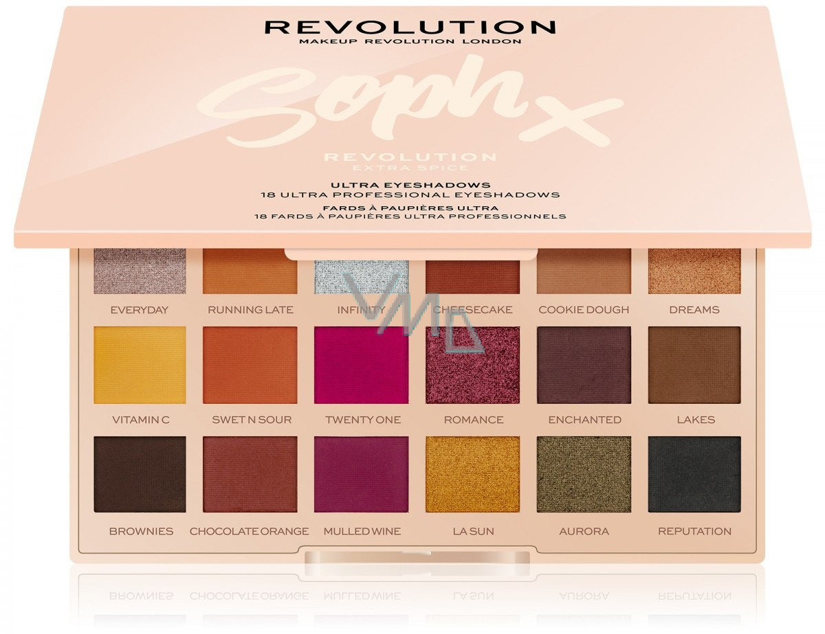 Makeup Revolution X Soph Extra Spice Eye Shadow Palette 18 X 0 8 G Vmd Parfumerie Drogerie