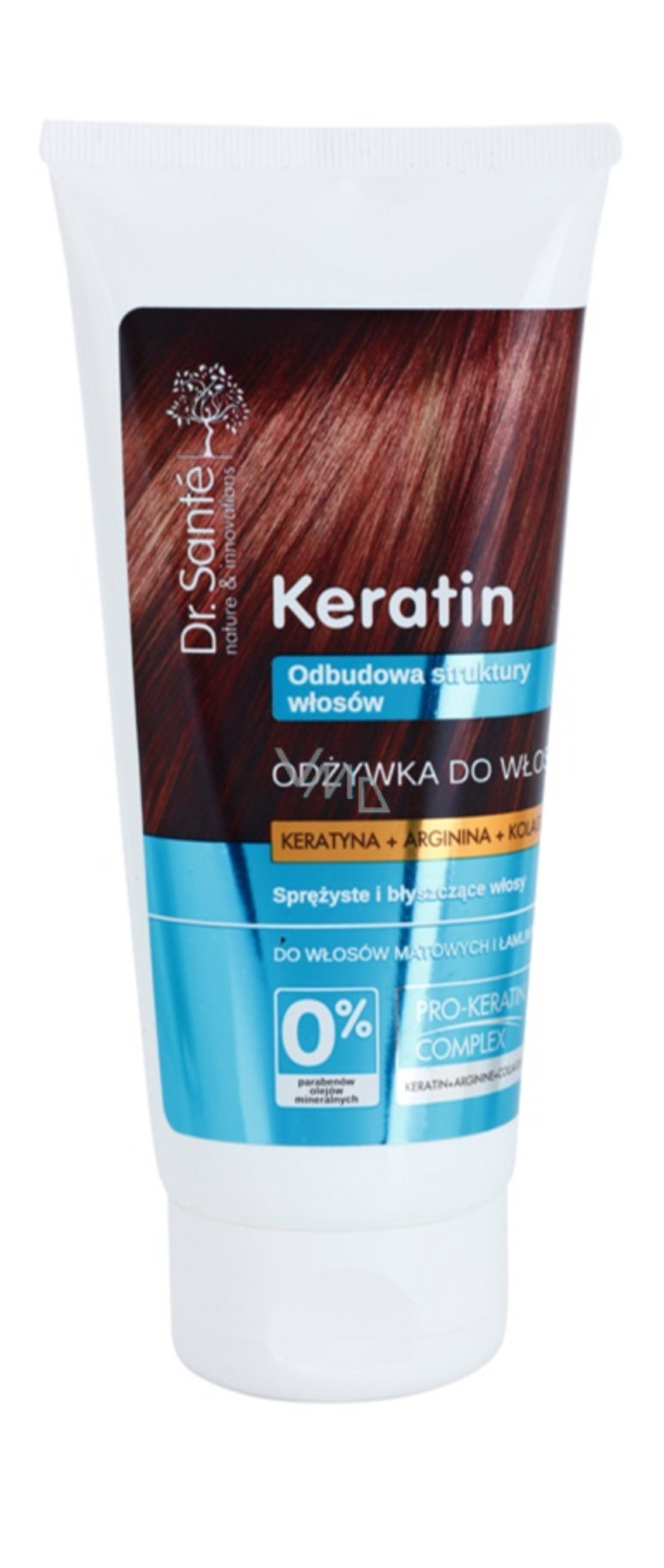 Dr. Santé Keratin Hair deeply regenerating and nourishing conditioner for  brittle brittle hair without shine 200 ml - VMD parfumerie - drogerie