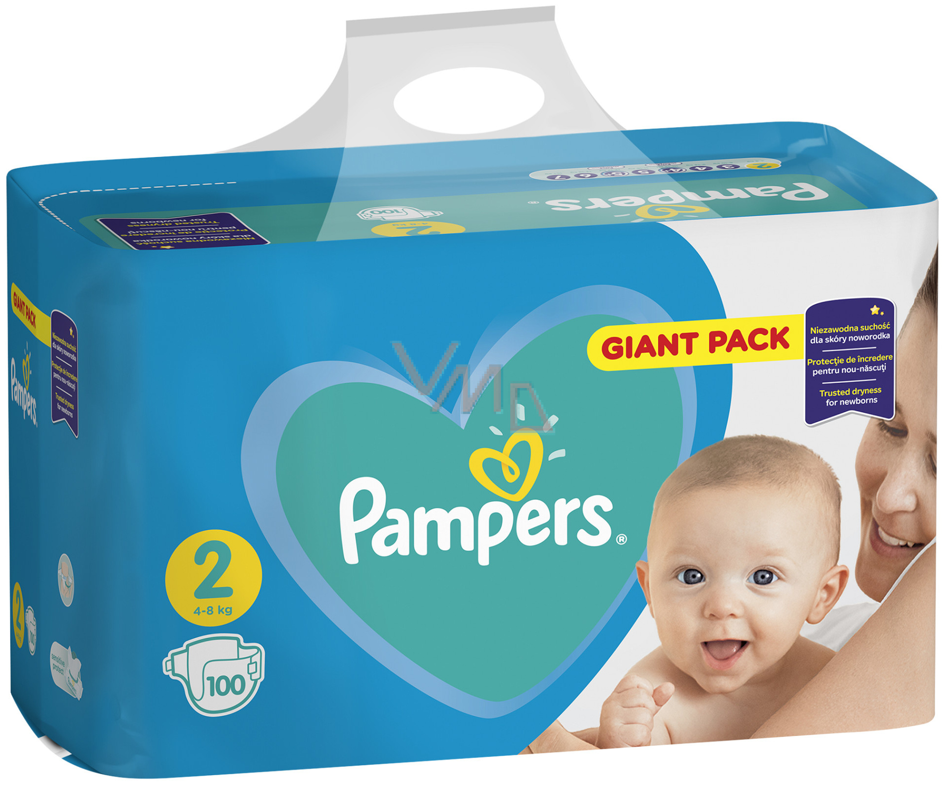 banjo Gevaar Neuropathie Pampers Giant Pack Mini 2 4-8 kg diaper panties 100 pieces - VMD parfumerie  - drogerie