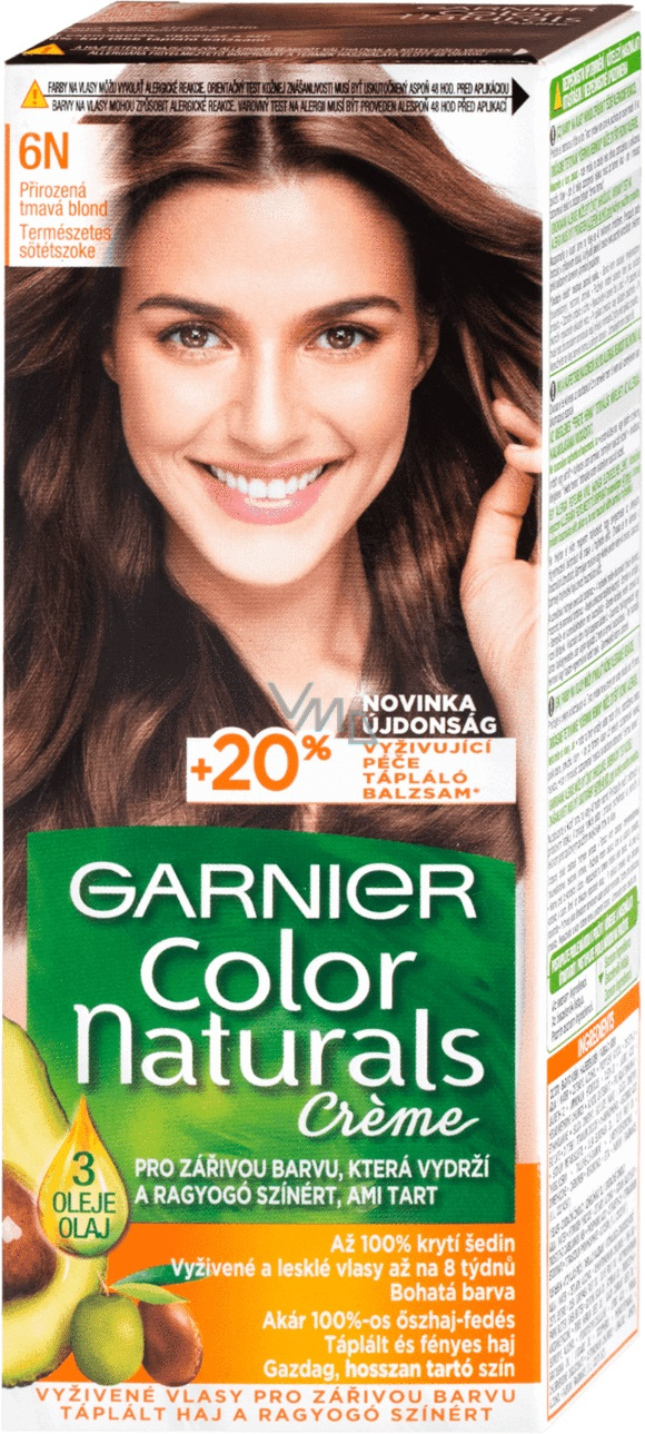 Garnier Color Naturals Créme hair color 6N Natural dark blonde - VMD  parfumerie - drogerie