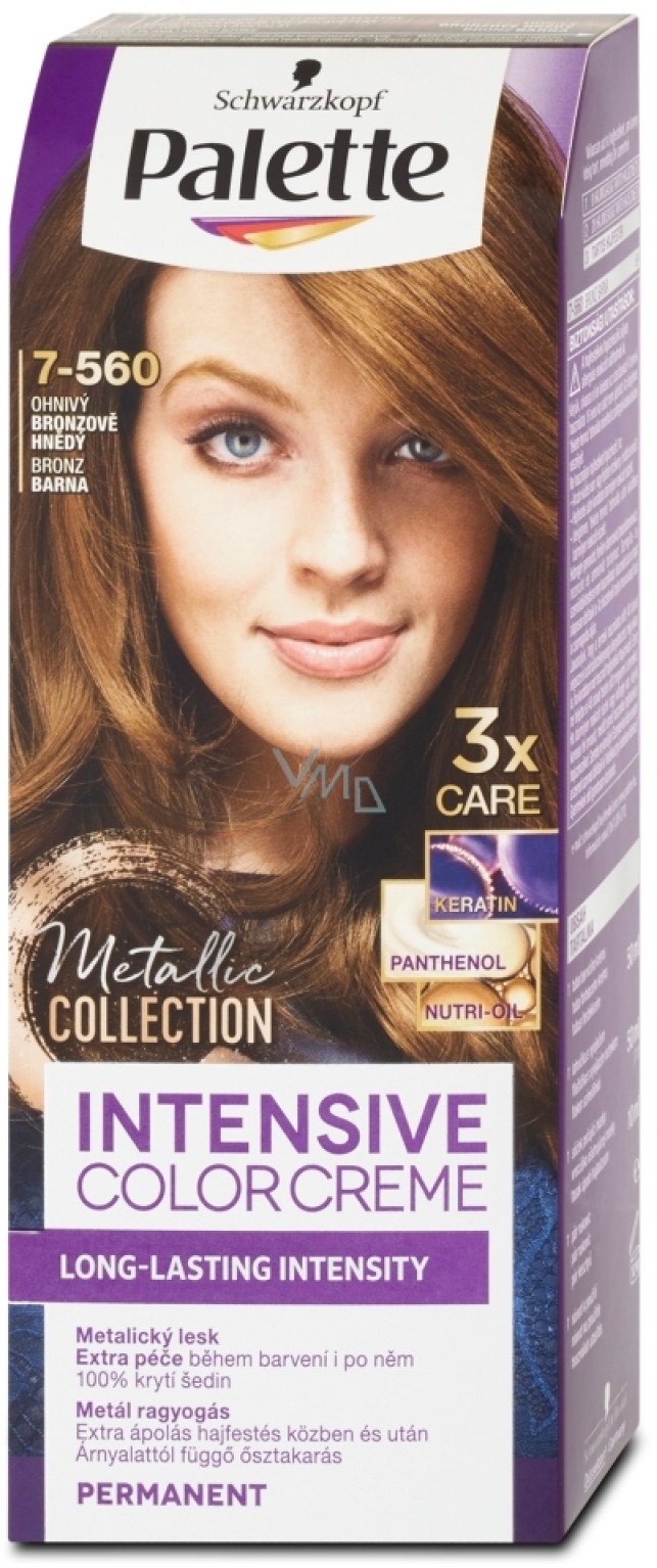 Schwarzkopf Palette Intensive Color Creme hair color 7-560 Fiery bronze  brown - VMD parfumerie - drogerie
