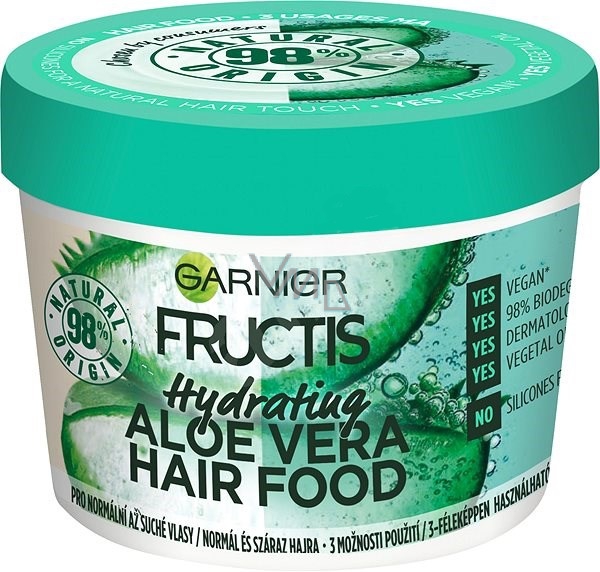Garnier Fructis Hydrating Aloe Vera Hair Food moisturizing mask for normal  to dry hair 390 ml - VMD parfumerie - drogerie