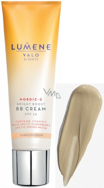 lager Faial maat Lumene Valo Nordic-C Bright Boost SPF20 Brightening BB Cream For All Skin  Types Light / Medium 30 ml - VMD parfumerie - drogerie