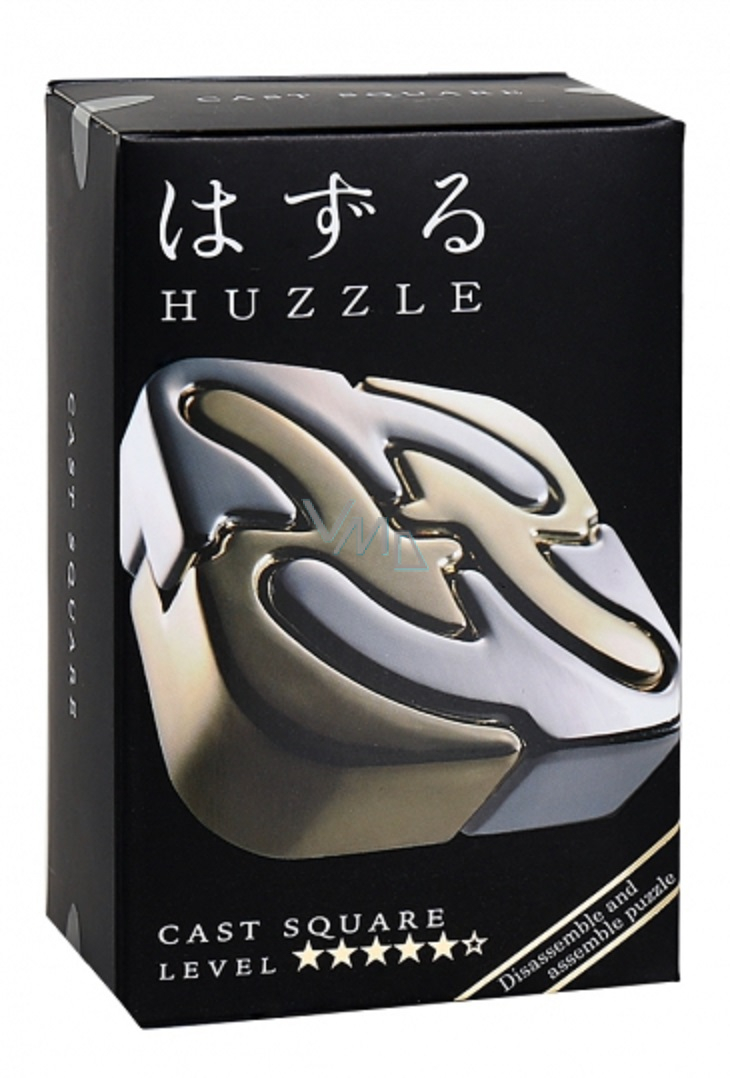 Hanayama Metal Puzzle Hanayama Cast Square Puzzle Level 5 of 6 Difficulty 