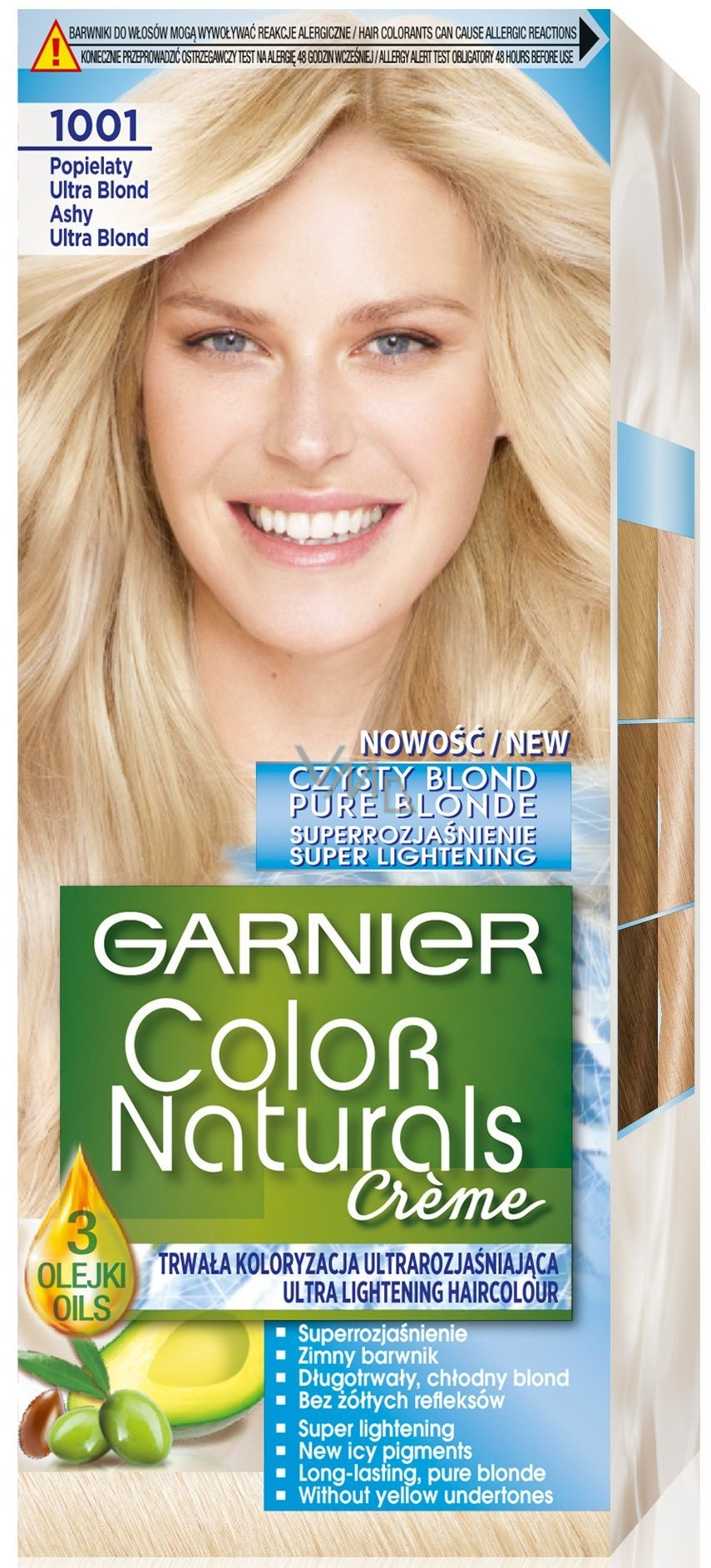 Garnier Color Naturals Créme hair color 1001 Ash ultra blonde - VMD  parfumerie - drogerie