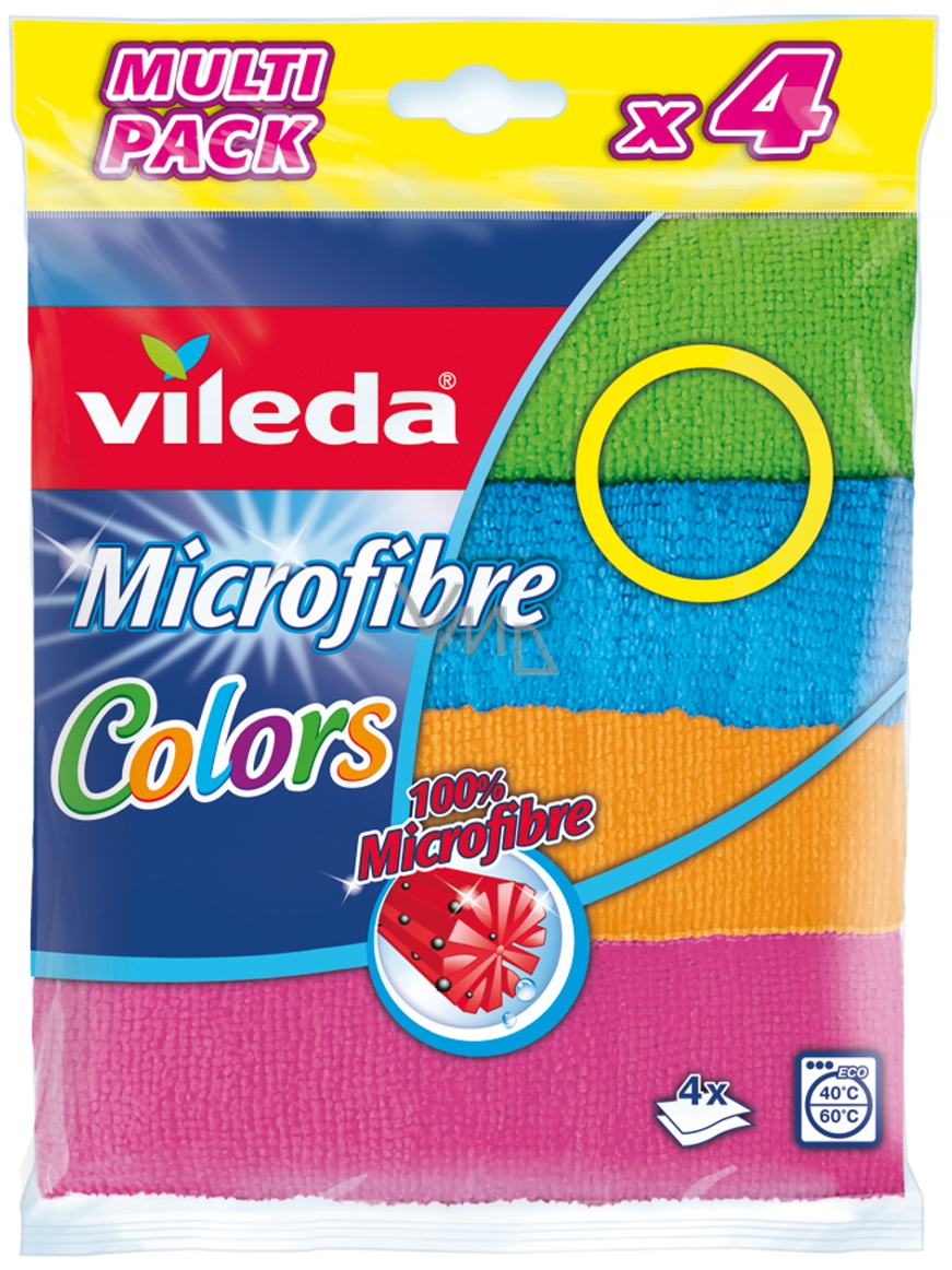 Vileda Microfibre Pack de 2 Serpillières Colors 