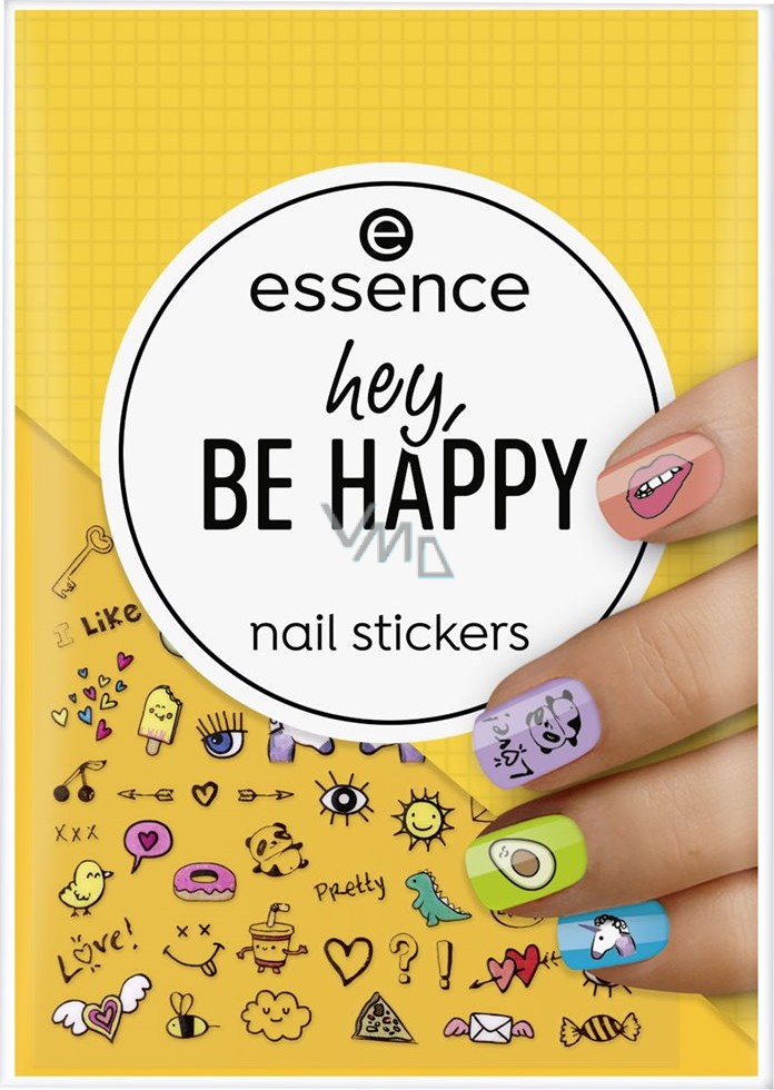 Essence Hey Be Happy Nail Stickers Nail Stickers 57 Pieces Vmd Parfumerie Drogerie