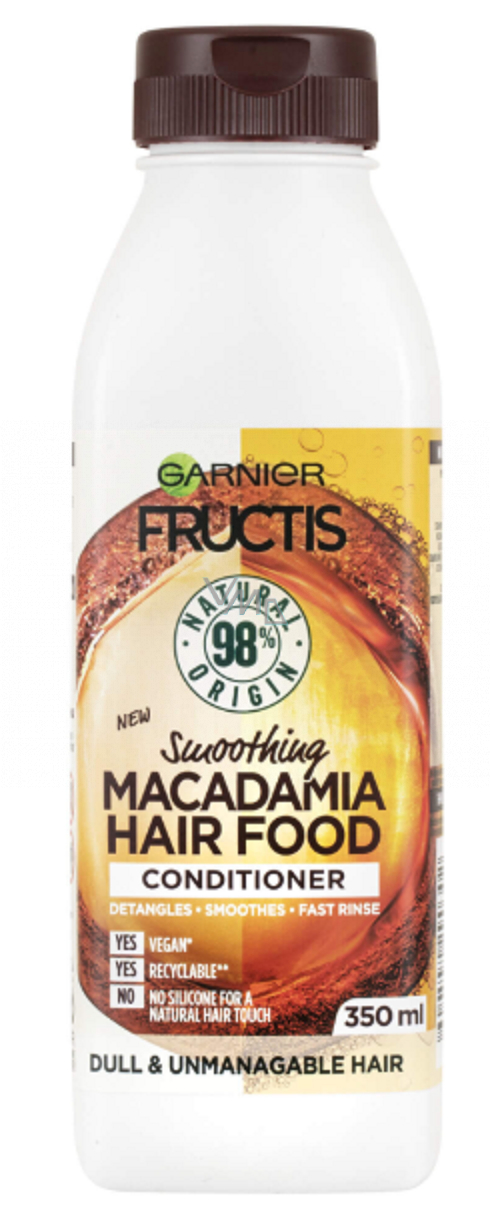 Garnier Fructis Smoothing Macadamia Hair Food Moisturizing Conditioner For  Smooth Hairstyles For Dry, Unruly And Frizzy Hair 350 ml - VMD parfumerie -  drogerie