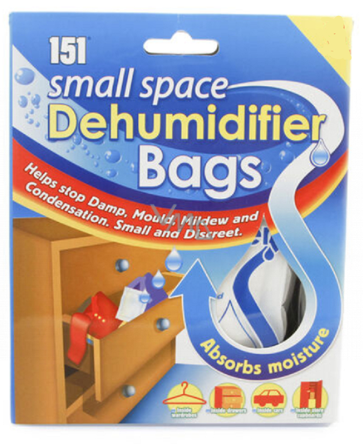 Small Space Dehumidifier bags/sachets helps stop damp.mould,mildew,condensation