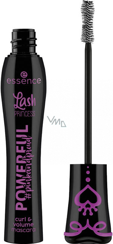 Essence Pinkandproud Powerful Lash Princess Curl & Volume Mascara  lengthening and volume mascara Black 12 ml - VMD parfumerie - drogerie