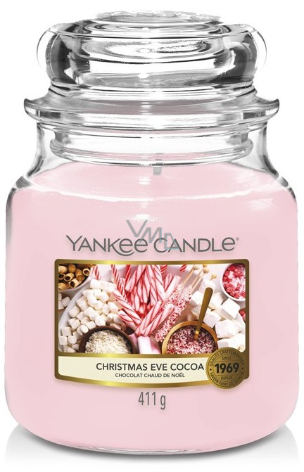 Yankee Candle Christmas Eve Cocoa - Christmas Cocoa scented candle Classic  medium glass 411 g - VMD parfumerie - drogerie