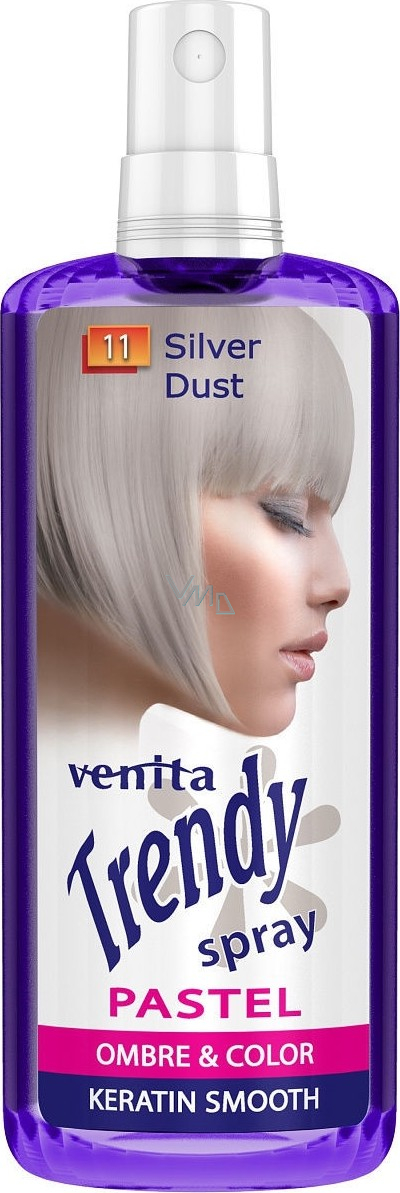 Venita Trendy Spray Pastel tinted hair spray 11 Silver Dust 200 ml - VMD  parfumerie - drogerie