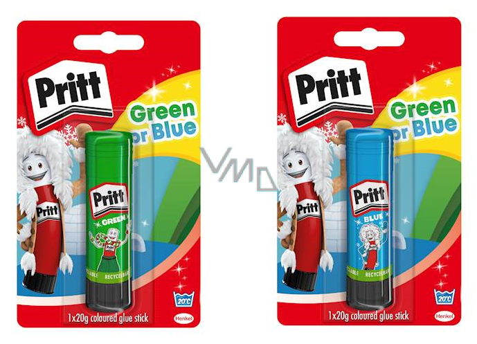 Pritt Original office glue stick Green, blue 20 g - VMD parfumerie -  drogerie