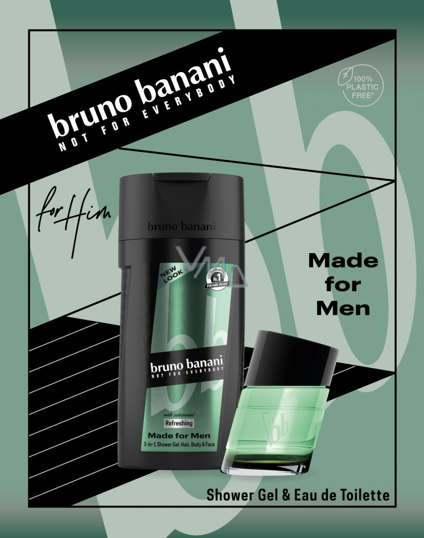 Bruno Banani Made eau de toilette 30 ml + shower gel 50 ml, gift set for  men - VMD parfumerie - drogerie