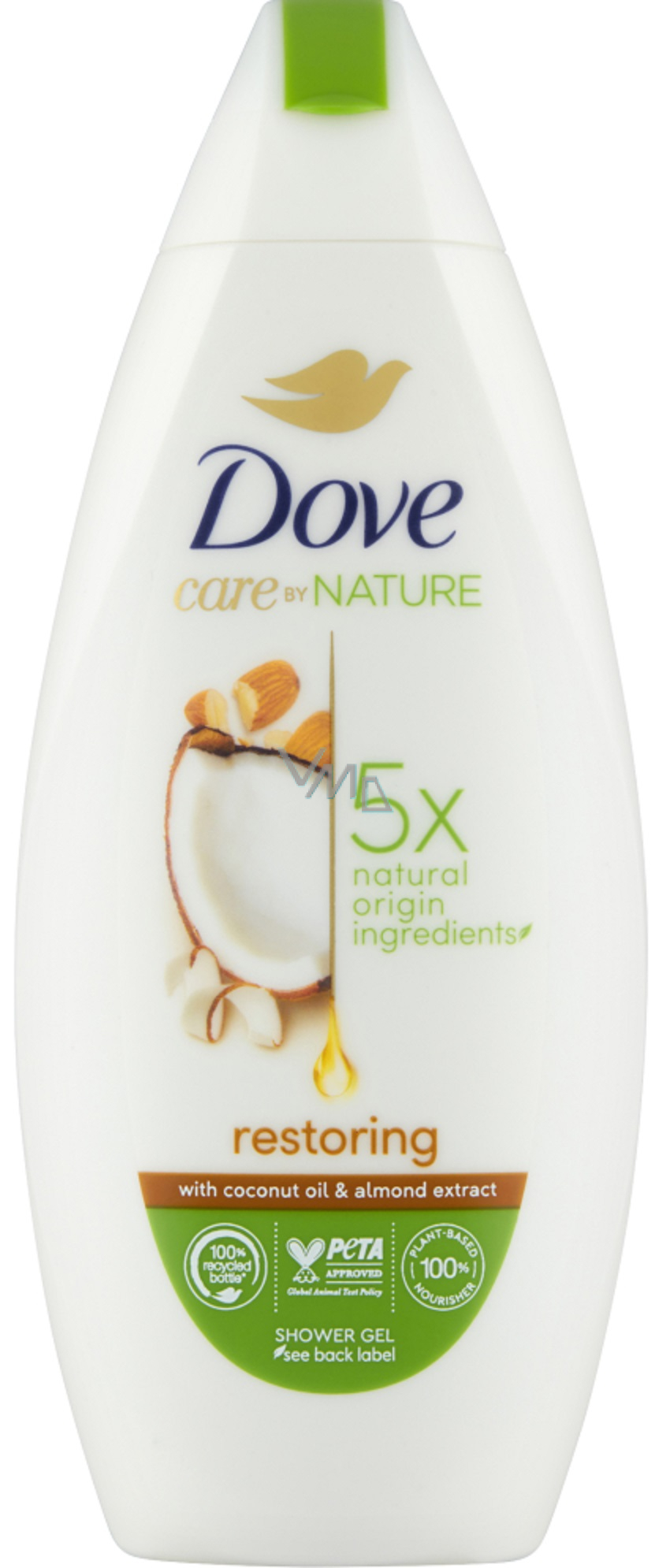 Dove Restoring Coconut oil & Almond Extract shower gel 225 ml - VMD  parfumerie - drogerie