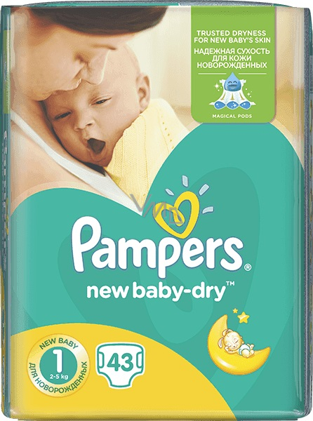 Pampers Harmonie Newborn - Diapers, size 1 (2-5 kg), 50 pcs