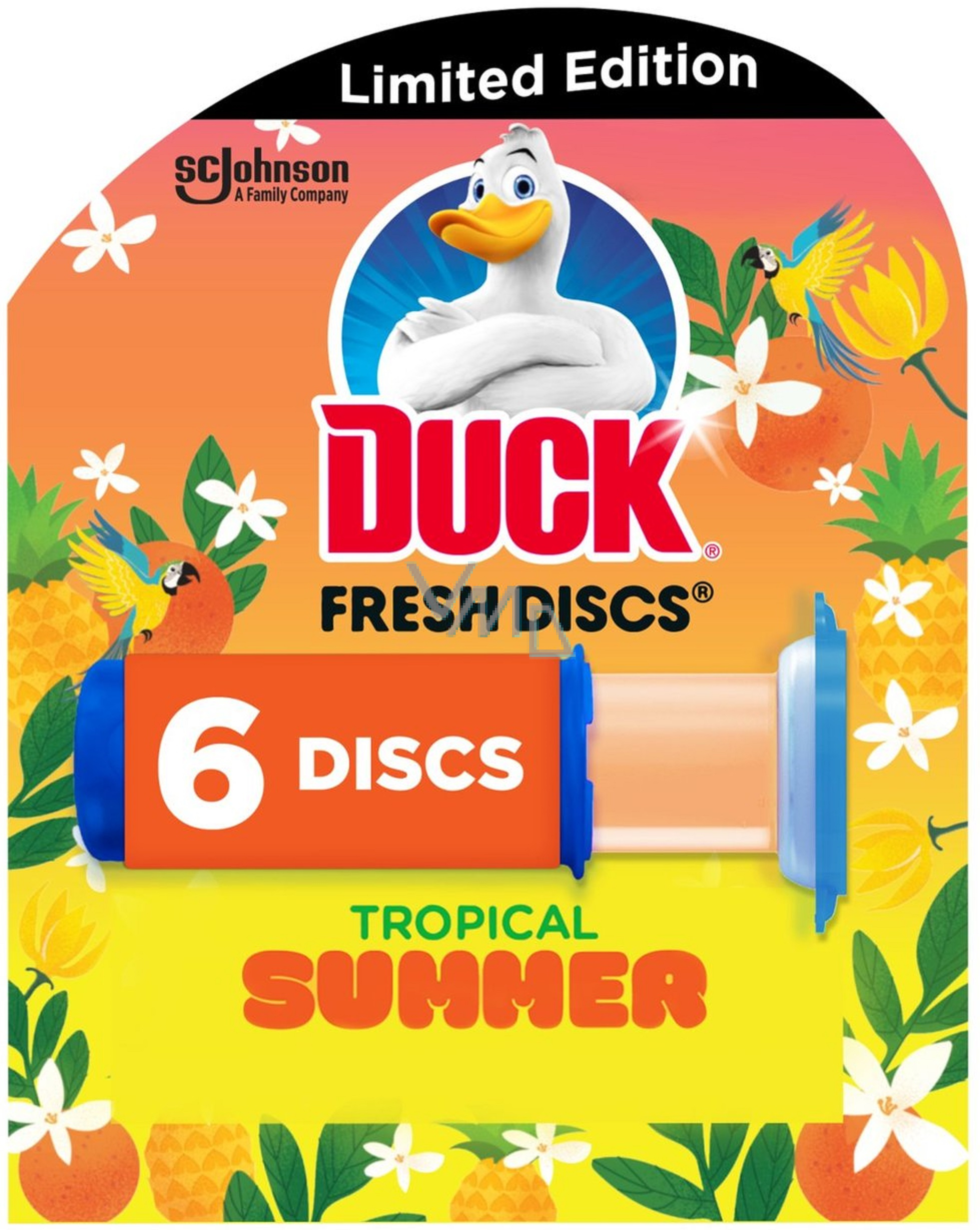 Duck Fresh Discs Tropical Summer Toilet Gel for hygienic cleanliness and  freshness of your toilet 36 ml