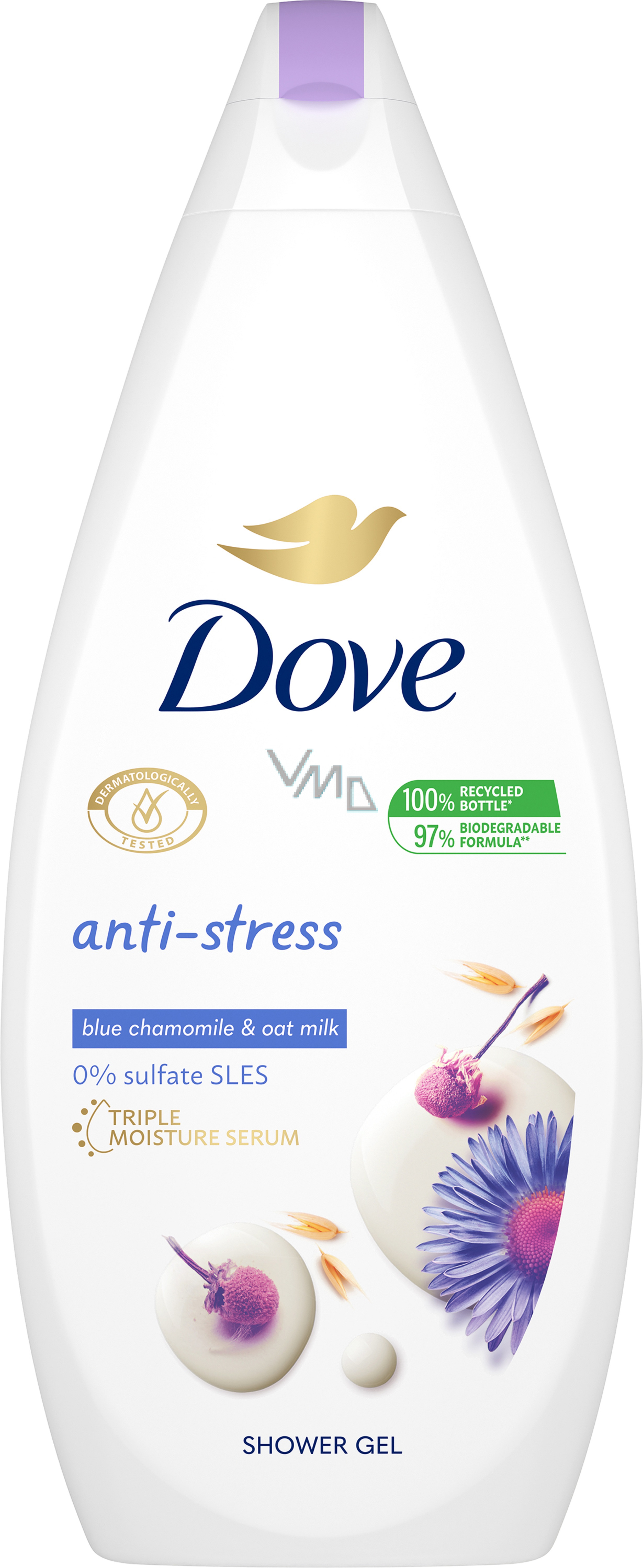 Dove Anti-stress Blue Chamomile & Oat Milk Shower Gel 250 ml - VMD