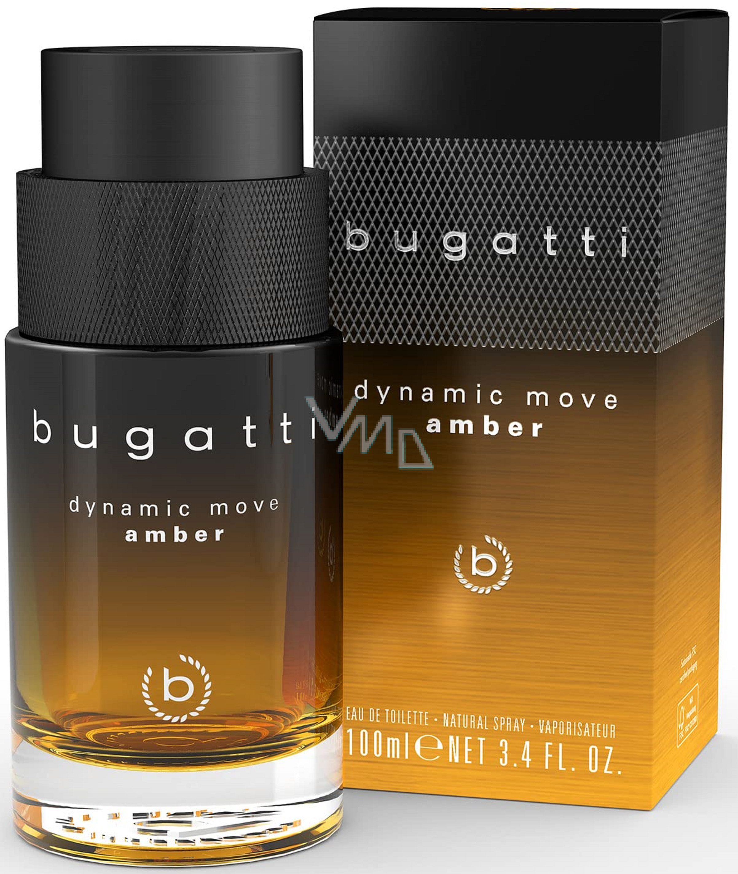 Bugatti Dynamic Move Amber Eau drogerie 100 ml Toilette - - parfumerie VMD de men for