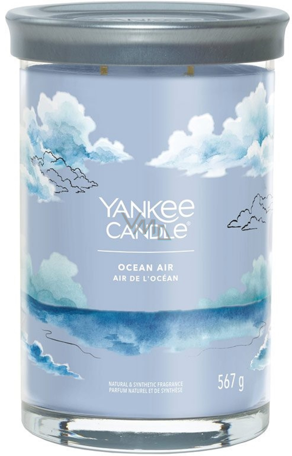 Yankee Candle Ocean Air - Ocean Air scented candle Signature Tumbler large  glass 2 wicks 567 g - VMD parfumerie - drogerie