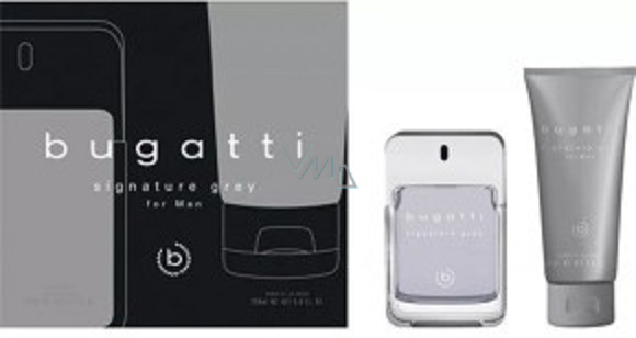 gift toilette - + drogerie ml, men de eau - VMD Bugatti parfumerie gel Grey ml 100 Signature 200 for shower set