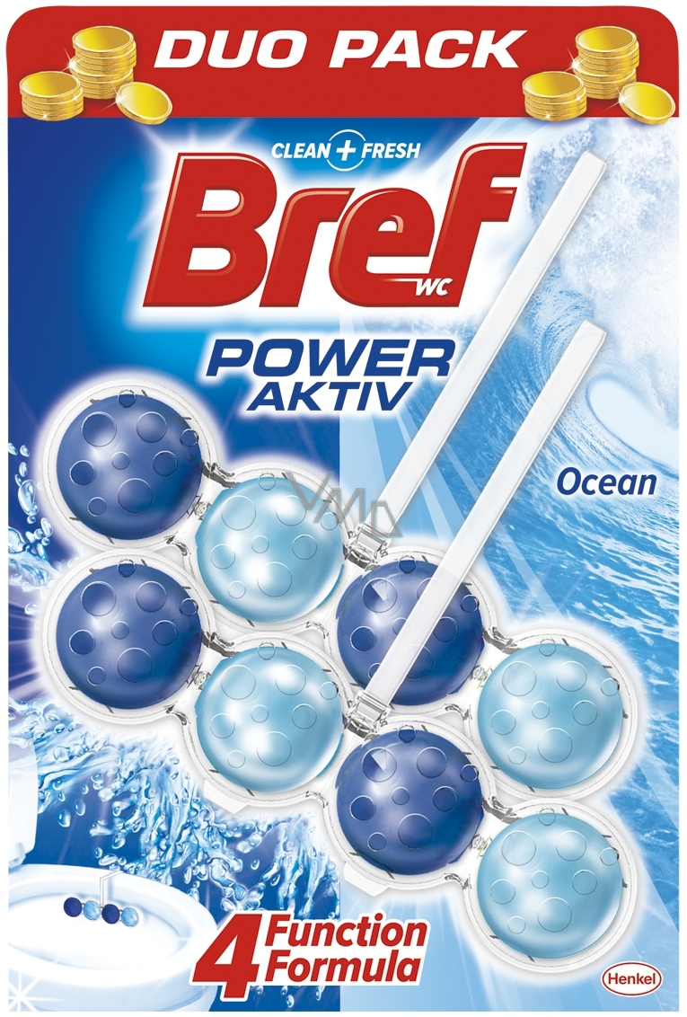 Bref Power Active 4 Formula Ocean Breeze WC block 2 x 51 g