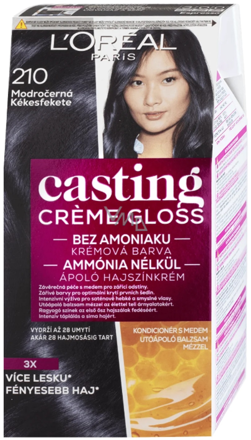 Loreal Paris Casting Creme Gloss Hair Color 210 Blue / Black - VMD  parfumerie - drogerie