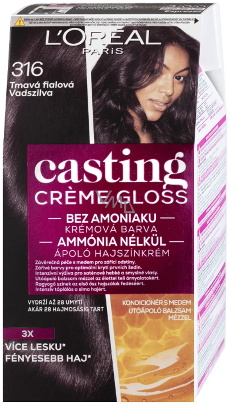 Loreal Paris Casting Creme Gloss Hair Color 316 Dark Purple - VMD  parfumerie - drogerie