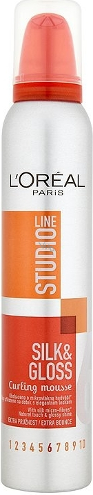 Loreal Paris Studio Line Silk & Gloss Curl Mousse wave shaping foam 200 ml  - VMD parfumerie - drogerie