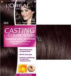 Loreal Paris Casting Creme Gloss hair color 412 ice cocoa Iced chocolates -  VMD parfumerie - drogerie