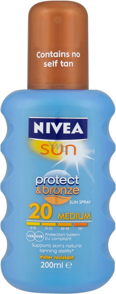 Onaangenaam bevestigen Iedereen Nivea Sun Protect & Bronze SPF20 + Intensive Tan Spray 200 ml - VMD  parfumerie - drogerie