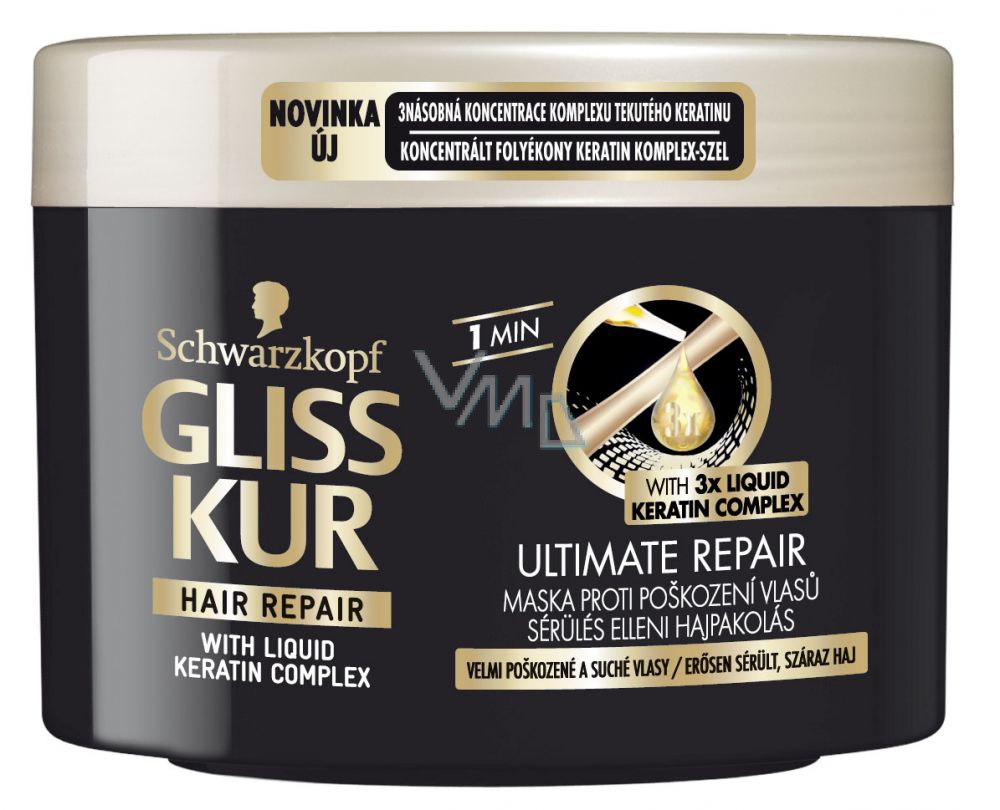 Gliss Kur Ultimate Repair Regenerating Hair Mask 200 ml - VMD parfumerie -  drogerie